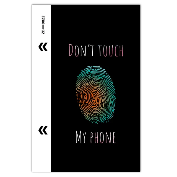 Cut-to-Fit Phone Film Protector (Back), Don't touch my phone 3D 3
