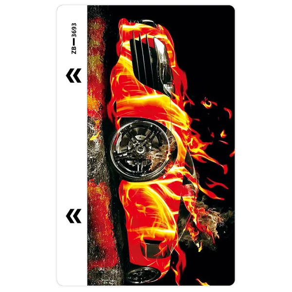 Cut Foil Protector for Phone (Back), 3D Fire Car 3