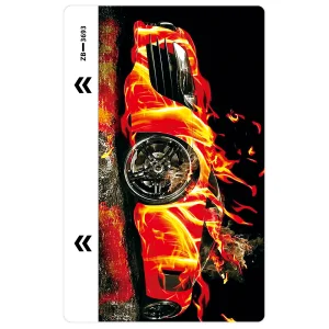 Cut Foil Protector for Phone (Back), 3D Fire Car 3