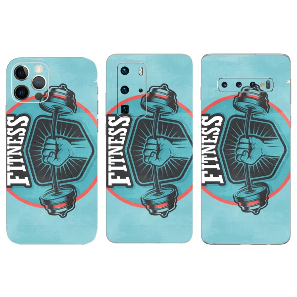 Cut Film Protector for Phone (Back), Fitness 3D 1