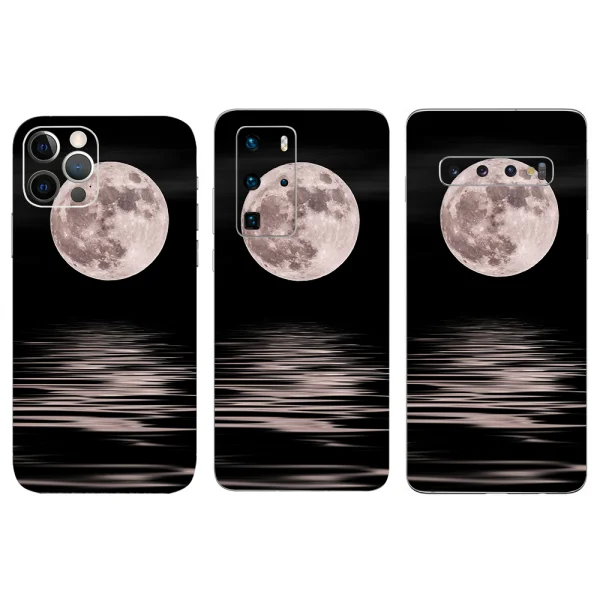 Cut Film Phone Protector (Back), 3D Moonlit Path 1