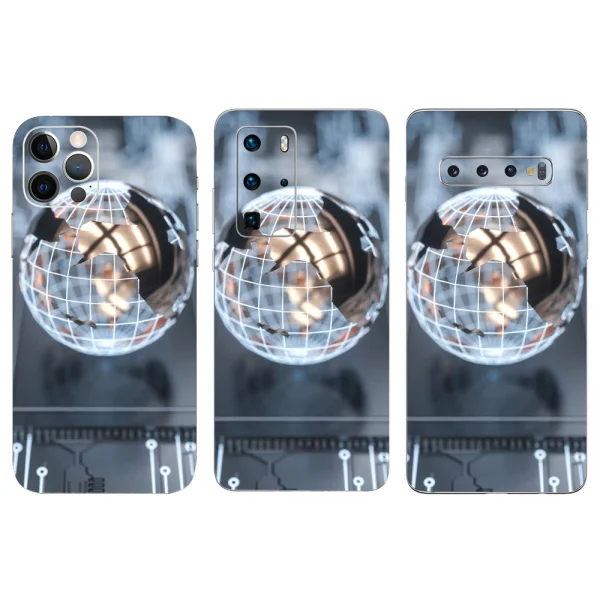 Cut-to-Fit Phone Film Protector (Back), Digital World 3D 1