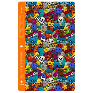 Custom Cut Phone Foil Protector (Back), 3D Happy Friends 3