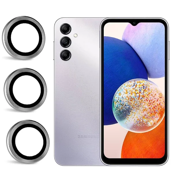 3D Стъклен Протектор за камерата на Samsung Galaxy A14 / A24 / A34, Лилав 3