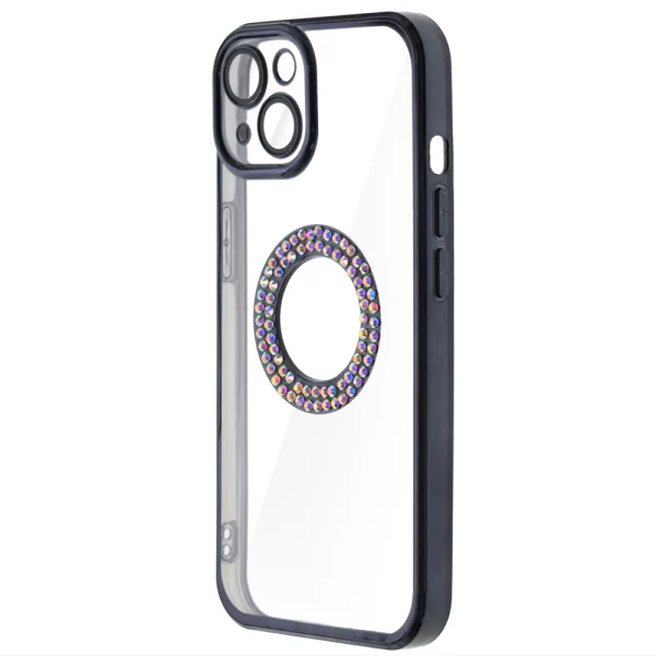 Silicone case DM1 for iPhone 13, with camera protection, Black 2