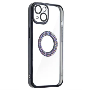 Silicone case DM1 for iPhone 13, with camera protection, Black 3