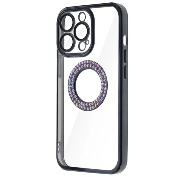 Silicone case DM1 for iPhone 13 Pro, with camera protection, Black 3