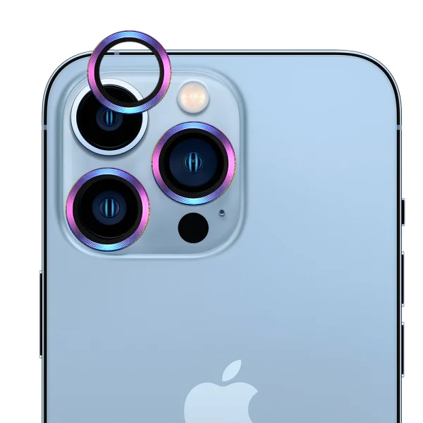 3D Glass Camera Protector for iPhone 13 Pro/13 Pro Max, Rainbow 1