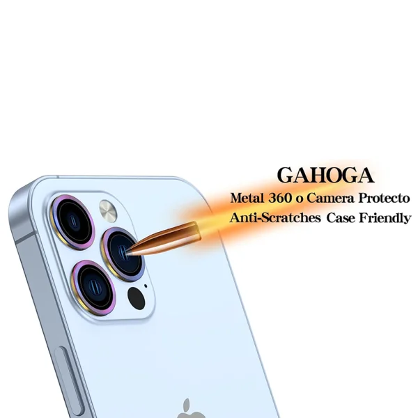 3D Glass Camera Protector for iPhone 13 Pro/13 Pro Max, Rainbow 2