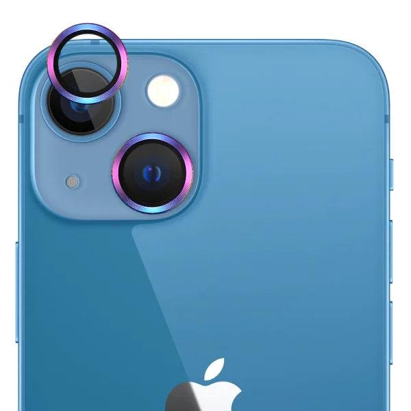 3D Glass Camera Protector for iPhone 13 / 13 mini, Rainbow 1