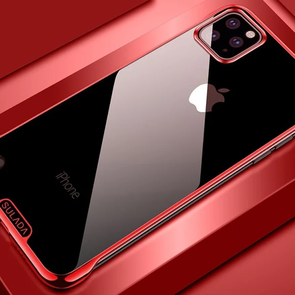 Пластмасов Гръб SULADA Electroplating за iPhone 11 Pro Max (6.5), Червен 2