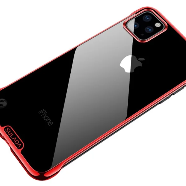 Пластмасов Гръб SULADA Electroplating за iPhone 11 Pro Max (6.5), Червен 1