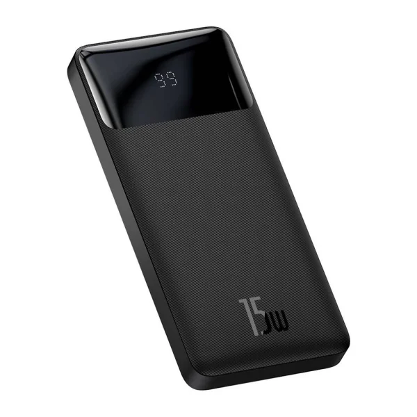 Универсална Външна Батерия Baseus Bipow, Digital Display, 10000mAh, 15W, Черен 2