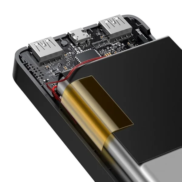 Универсална Външна Батерия Baseus Bipow, Digital Display, 10000mAh, 15W, Черен 4