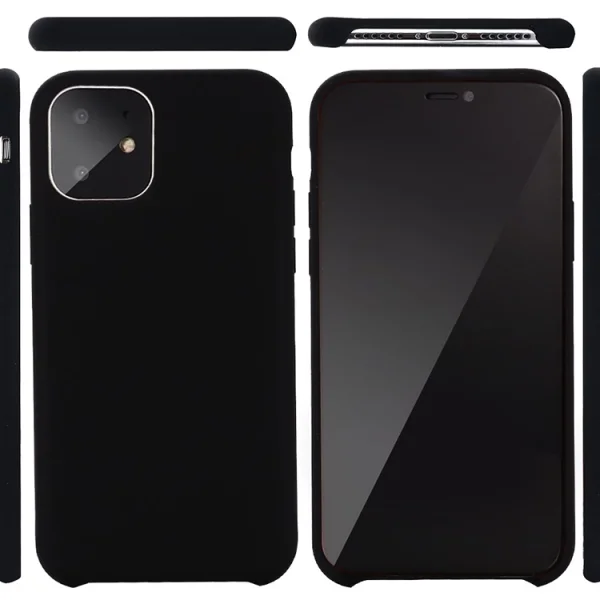 Силиконов калъф LUX за iPhone 11, Черен 2