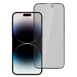 Стъклен протектор PRIVACY за iPhone 14 Pro, Черен