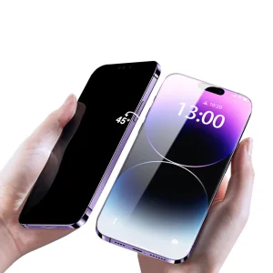 Стъклен протектор PRIVACY за iPhone 14 Pro, Черен 3