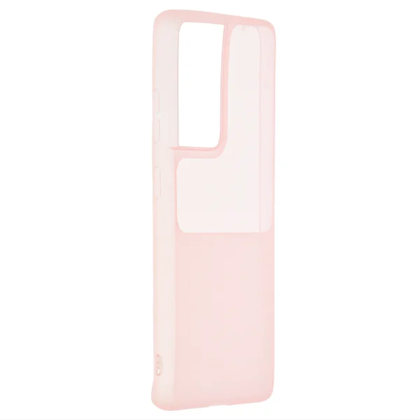 Силиконов калъф Tel Protect Window за Samsung Galaxy S21 Ultra, Розов 2