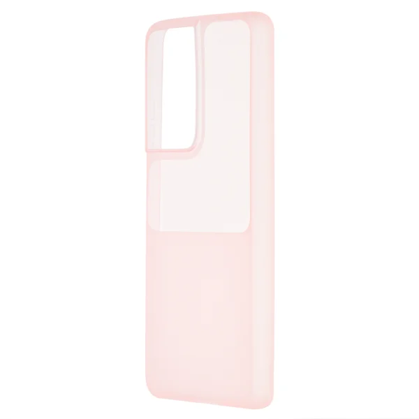 Силиконов калъф Tel Protect Window за Samsung Galaxy S21 Ultra, Розов 1