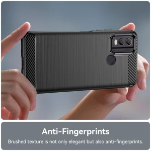 Силиконов Калъф Carbon за Nokia C22, Черен 4