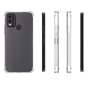 Anti-drop silicone case for Nokia C22, Transparent 3