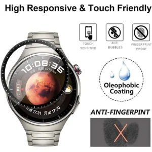 3D Протектор за часовник Huawei Watch 4 Pro, Черен 4