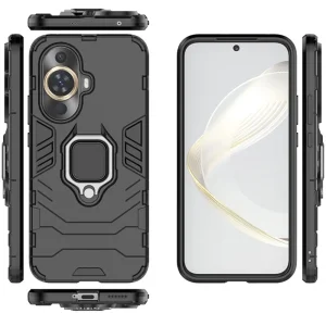 Удароустойчив Калъф Hybrid Cover за Huawei Nova 11 Pro / Nova 11 Ultra, Ring Holder, Черен 3