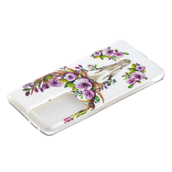 Силиконов калъф за Samsung Galaxy S21 Ultra, Светещ, Цветен елен 3