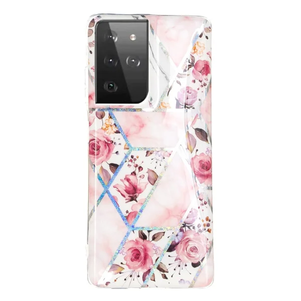 Силиконов калъф за Samsung Galaxy S21 Ultra, Рози 2