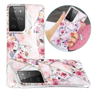 Силиконов калъф за Samsung Galaxy S21 Ultra, Рози
