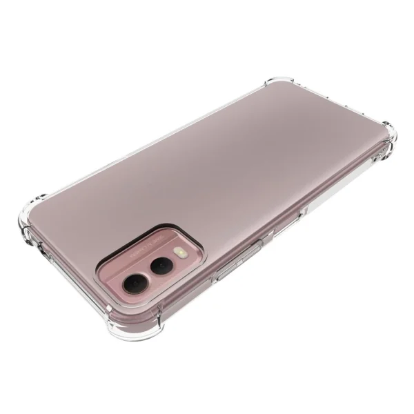 Anti-drop Silicone Case for Nokia C32, Transparent 4