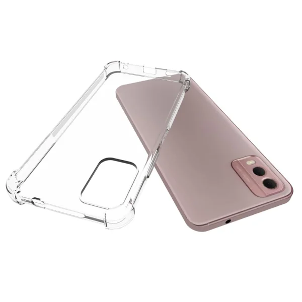 Anti-drop Silicone Case for Nokia C32, Transparent 2