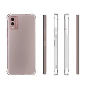 Anti-drop Silicone Case for Nokia C32, Transparent 3