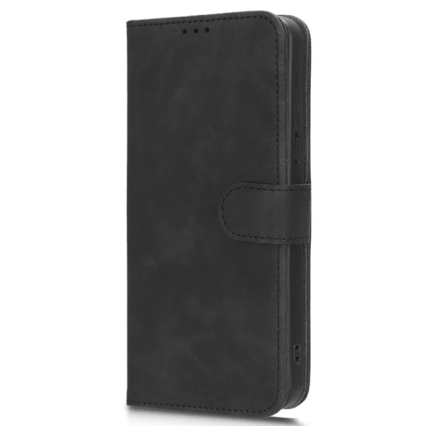 Leather Wallet Flip Case for Nokia C22, Black 3