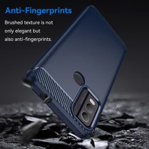 Силиконов Калъф Carbon за Nokia C22, Син 5