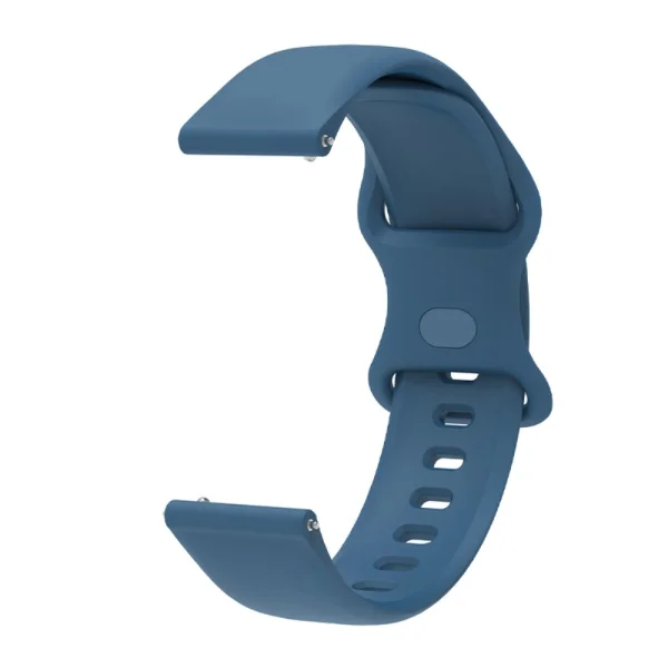 Universal silicone watch strap for Samsung, Huawei, Amazfit, 22mm, Blue 1