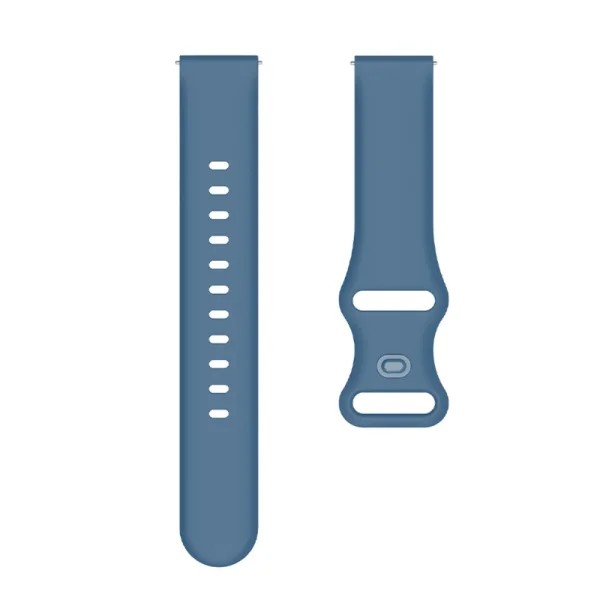 Universal silicone watch strap for Samsung, Huawei, Amazfit, 22mm, Blue 3