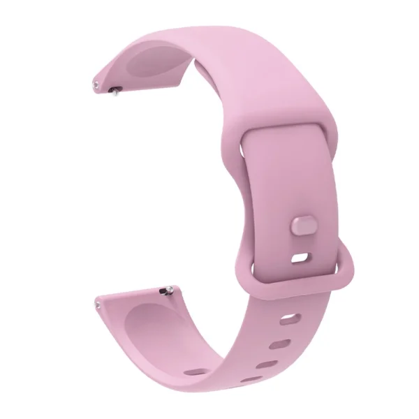 Universal silicone strap for Samsung, Huawei, Amazfit watches, 22mm, Pink 4