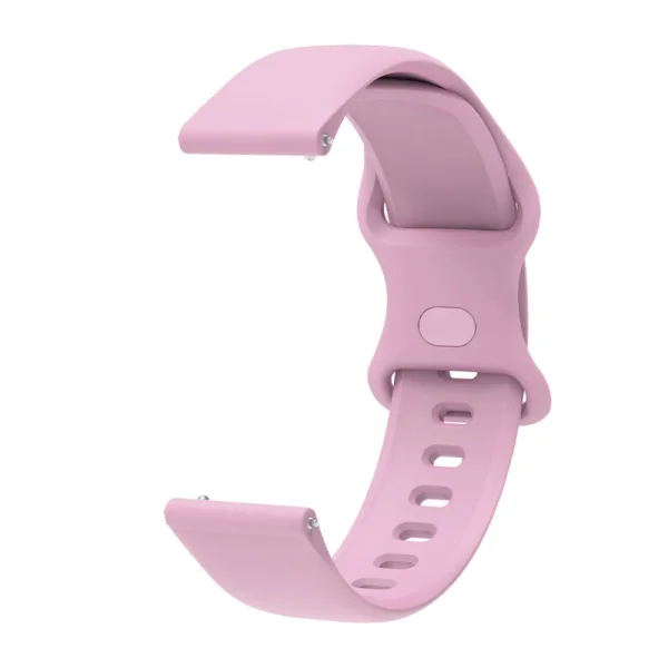 Universal silicone strap for Samsung, Huawei, Amazfit watches, 22mm, Pink 1