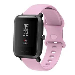 Universal silicone strap for Samsung, Huawei, Amazfit watches, 22mm, Pink 3