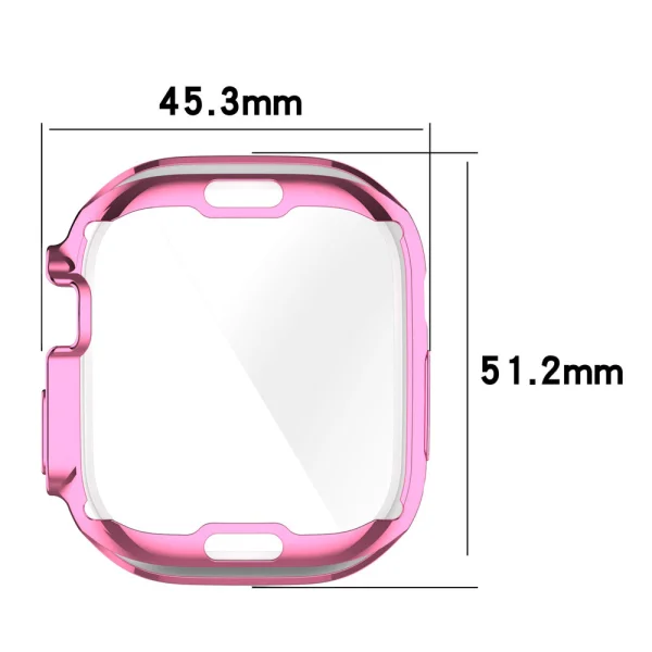 Силиконов калъф за Apple Watch Ultra 49mm, Розов 5