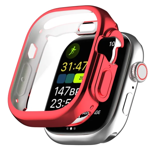 Силиконов калъф за Apple Watch Ultra 49mm, Червен 1