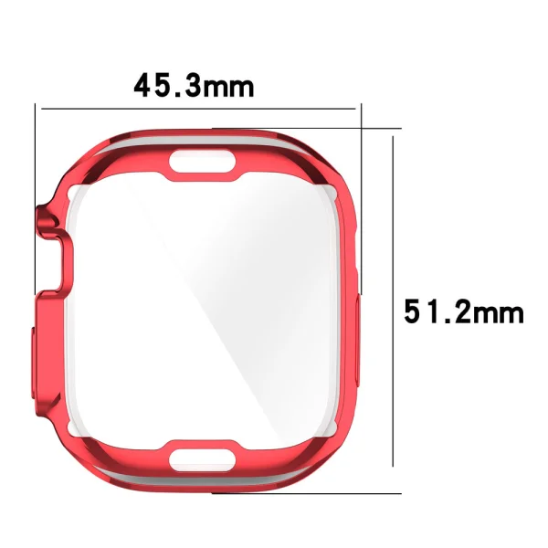 Силиконов калъф за Apple Watch Ultra 49mm, Червен 5