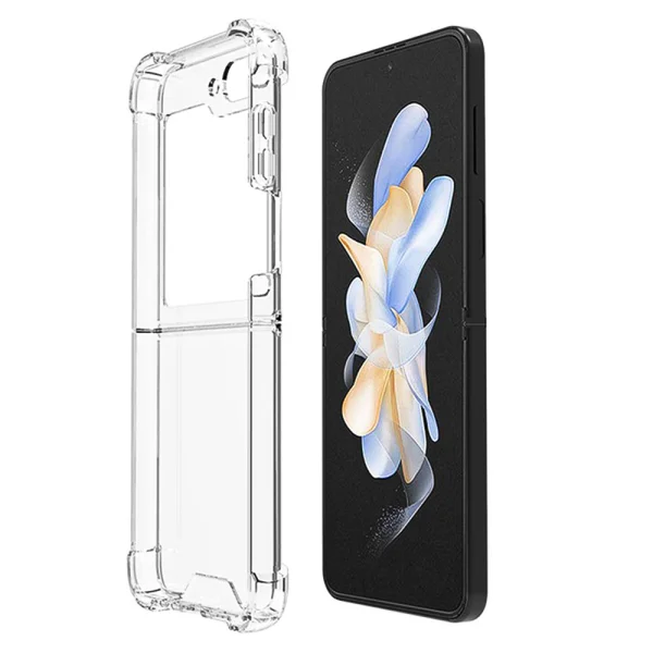 Shockproof Case for Samsung Galaxy Z Flip 5 5G, Transparent 1