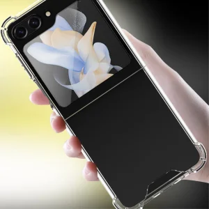 Shockproof Case for Samsung Galaxy Z Flip 5 5G, Transparent 3