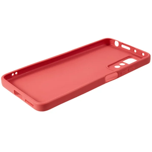 Силиконов калъф Straight за Xiaomi Redmi Note 12 Pro 4G, Червен 4