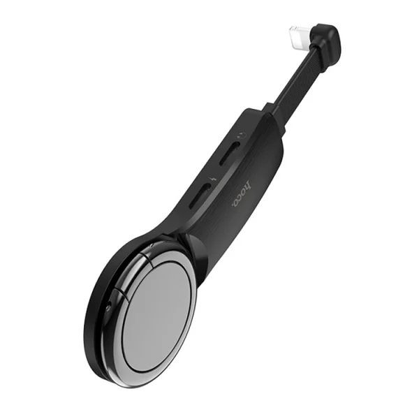 Адаптер HOCO Le Tour LS22 , Lightning to 2 x Lightning + пръстен , Черен 3