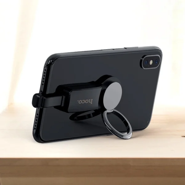 Адаптер HOCO Le Tour LS22 , Lightning to 2 x Lightning + пръстен , Черен 6