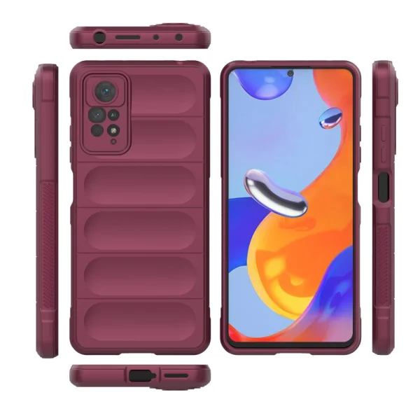 Silicone case Wear-resistant for Xiaomi Redmi Note 12 Pro 4G, Red 4