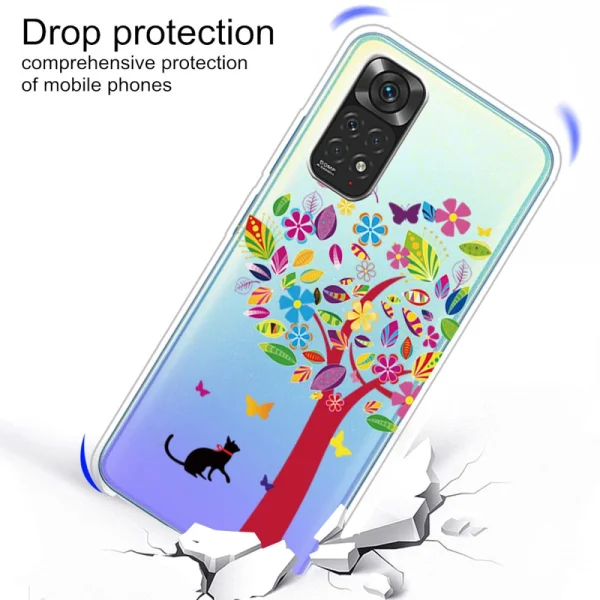 Силиконов калъф за Xiaomi Redmi Note 12 Pro 4G, Цветно дърво 4